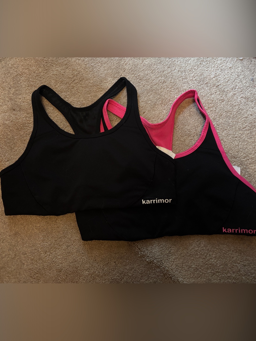 Women’s Black & Pink Running Bras